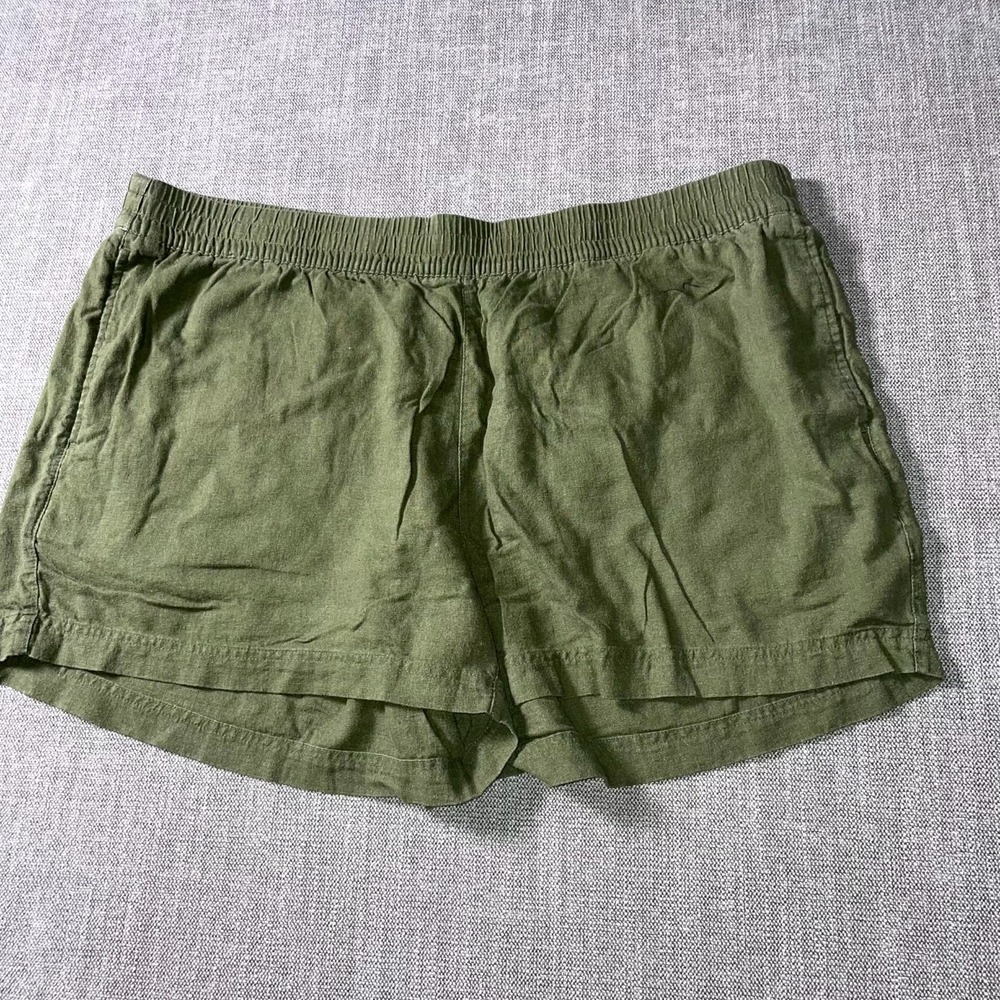 Old Navy Shorts Womens 2XL Olive Green Comfort Waistband High Waisted‎ Pull On